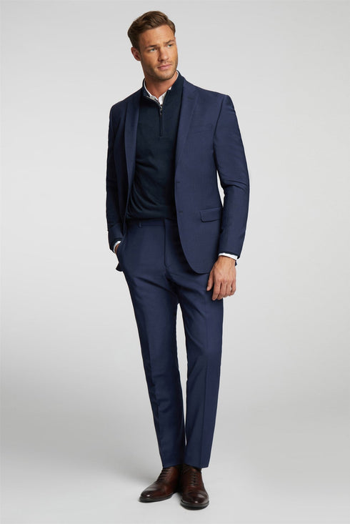 PANAMABJ-Suits-PREMIUM BLUE PANAMA SLIM SUIT JKTIntroducing our latest addition to the Ted Baker collection - the Premium Blue Panama Slim Suit Jacket. This suit jacket is crafted from high-quality materials and designed with the modern man in mind. The slim fit silhouette creates a sleek and sophisticated look, perfect for any formal occasion.What sets this suit jacket apart is the unique blue panama fabric. It adds a touch of texture and depth to the classic blue color, making it stand out from traditiona